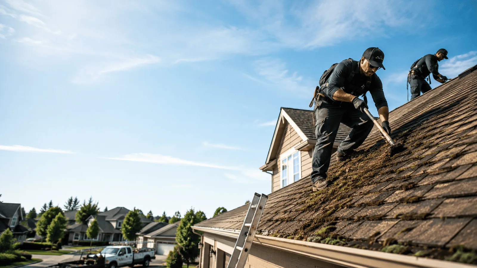 Roof Moss Removal in Clear Lake, WI near me
